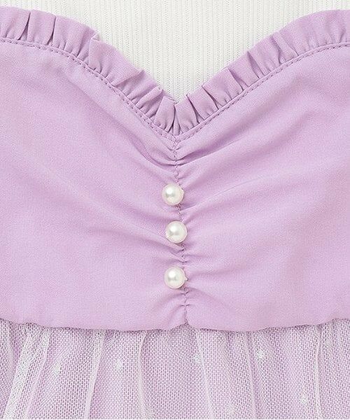 Pupil House / ピューピルハウス ミニ丈・ひざ丈ワンピース | プリンセス風ドッキング半袖ワンピース | 詳細4