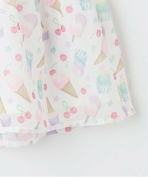 Pupil House / ピューピルハウス ミニ丈・ひざ丈ワンピース | オリジナルプリントドッキング半袖ワンピース | 詳細5