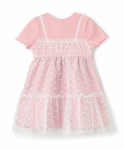 Pupil House / ピューピルハウス ミニ丈・ひざ丈ワンピース | チュールドッキングキャミワンピース | 詳細1