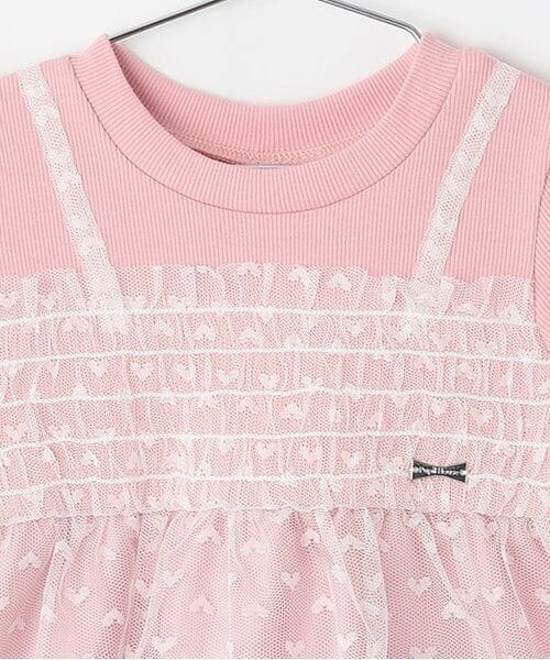 Pupil House / ピューピルハウス ミニ丈・ひざ丈ワンピース | チュールドッキングキャミワンピース | 詳細2