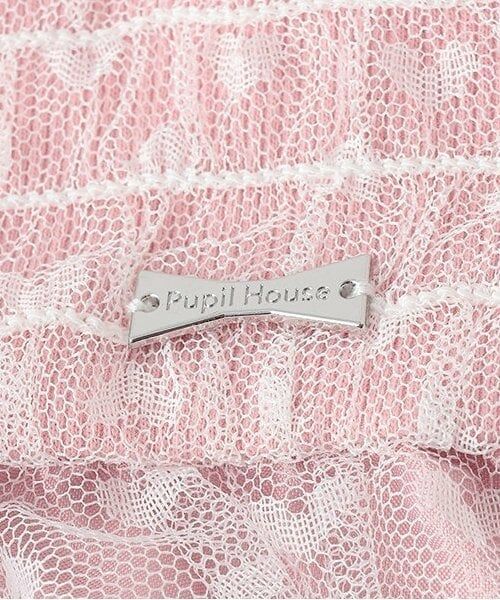 Pupil House / ピューピルハウス ミニ丈・ひざ丈ワンピース | チュールドッキングキャミワンピース | 詳細3