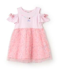 Pupil House / ピューピルハウス ミニ丈・ひざ丈ワンピース | 総柄チュールドッキングワンピース