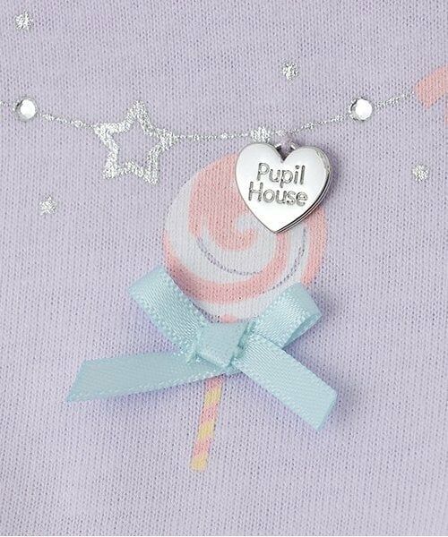 Pupil House / ピューピルハウス ミニ丈・ひざ丈ワンピース | 総柄チュールドッキングワンピース | 詳細6