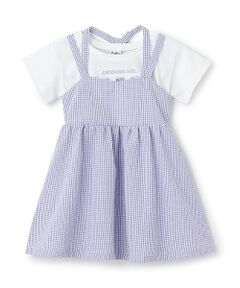 Pupil House / ピューピルハウス ミニ丈・ひざ丈ワンピース | 【セットアイテム】ショート丈Tシャツ・ギンガムチェックワンピ