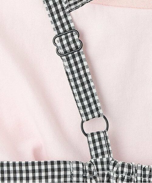 Pupil House / ピューピルハウス ミニ丈・ひざ丈ワンピース | 【セットアイテム】ショート丈Tシャツ・ギンガムチェックワンピ | 詳細7