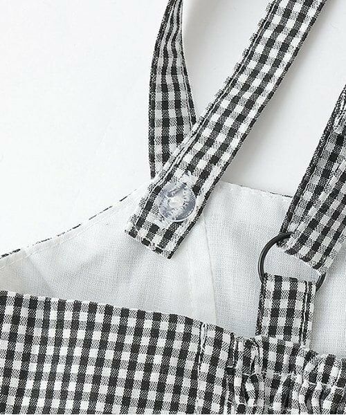 Pupil House / ピューピルハウス ミニ丈・ひざ丈ワンピース | 【セットアイテム】ショート丈Tシャツ・ギンガムチェックワンピ | 詳細8