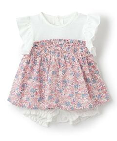 Pupil House / ピューピルハウス ベビー・キッズウエア | 花柄半袖チュニック＋ブルマセット