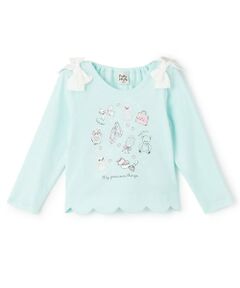 Pupil House / ピューピルハウス Tシャツ | 裾スカラップグラフィック長T