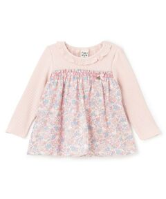 Pupil House / ピューピルハウス その他トップス | 花柄切替チュニック