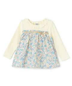 Pupil House / ピューピルハウス その他トップス | 花柄切替チュニック
