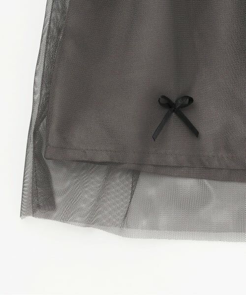 Pupil House / ピューピルハウス ミニ丈・ひざ丈ワンピース | チュールドッキングワンピ | 詳細4