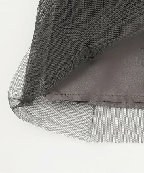 Pupil House / ピューピルハウス ミニ丈・ひざ丈ワンピース | チュールドッキングワンピ | 詳細5