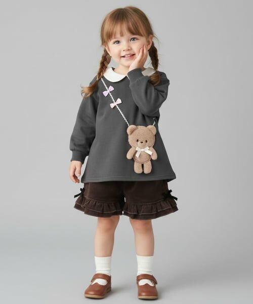 Pupil House / ピューピルハウス ショート・ハーフ・半端丈パンツ | 裾フリルショートパンツ | 詳細9