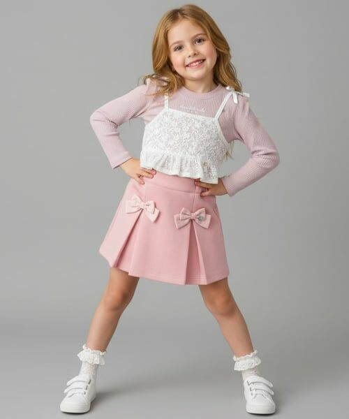 Pupil House / ピューピルハウス ショート・ハーフ・半端丈パンツ | リボンプリーツスカパン | 詳細14