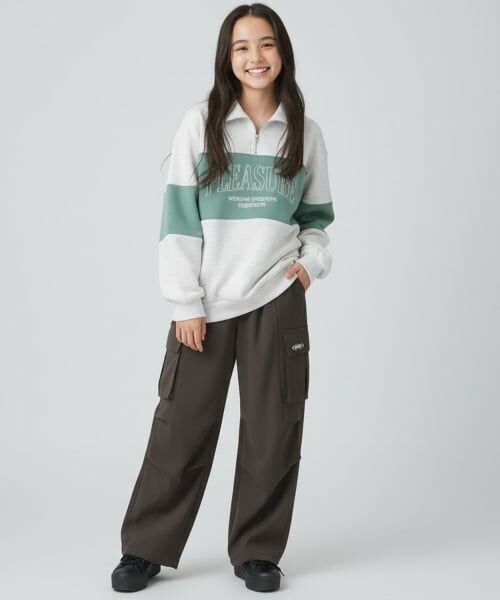 Pupil House / ピューピルハウス その他パンツ | 【milky coast】ダブルポケットカーゴパンツ | 詳細12