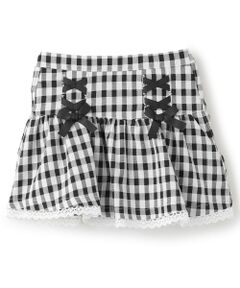 Pupil House / ピューピルハウス ミニ・ひざ丈スカート | 編み上げりぼんスカート