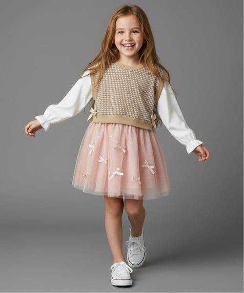 Pupil House / ピューピルハウス ミニ・ひざ丈スカート | ラメリボンアソートチュールスカート | 詳細12