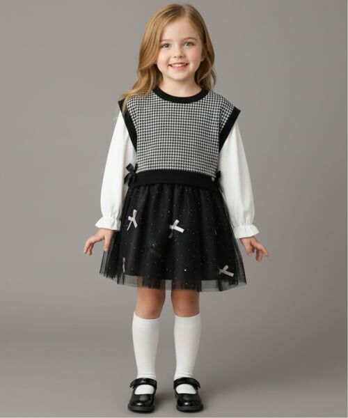 Pupil House / ピューピルハウス ミニ・ひざ丈スカート | ラメリボンアソートチュールスカート | 詳細14