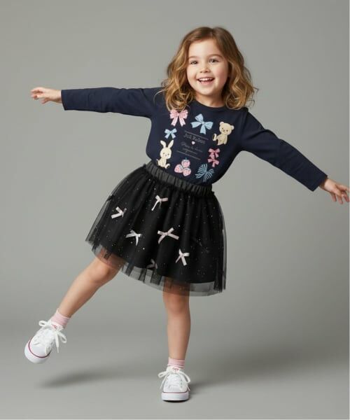 Pupil House / ピューピルハウス ミニ・ひざ丈スカート | ラメリボンアソートチュールスカート | 詳細17