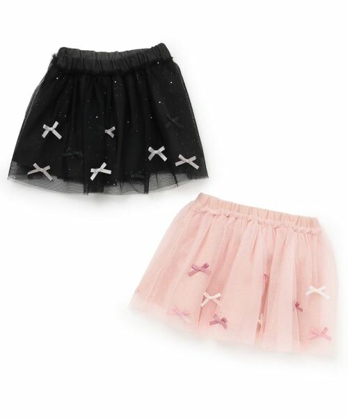 Pupil House / ピューピルハウス ミニ・ひざ丈スカート | ラメリボンアソートチュールスカート | 詳細6