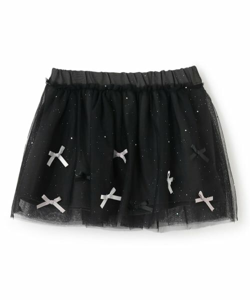 Pupil House / ピューピルハウス ミニ・ひざ丈スカート | ラメリボンアソートチュールスカート | 詳細8