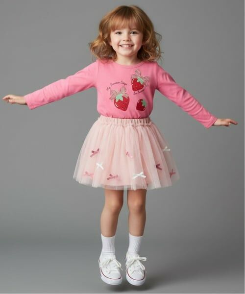 Pupil House / ピューピルハウス ミニ・ひざ丈スカート | ラメリボンアソートチュールスカート | 詳細9