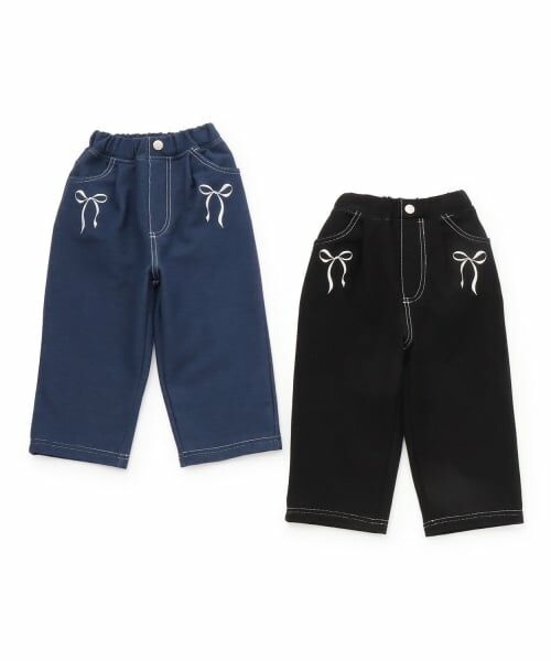 Pupil House / ピューピルハウス その他パンツ | 微起毛リボンデニムパンツ | 詳細9