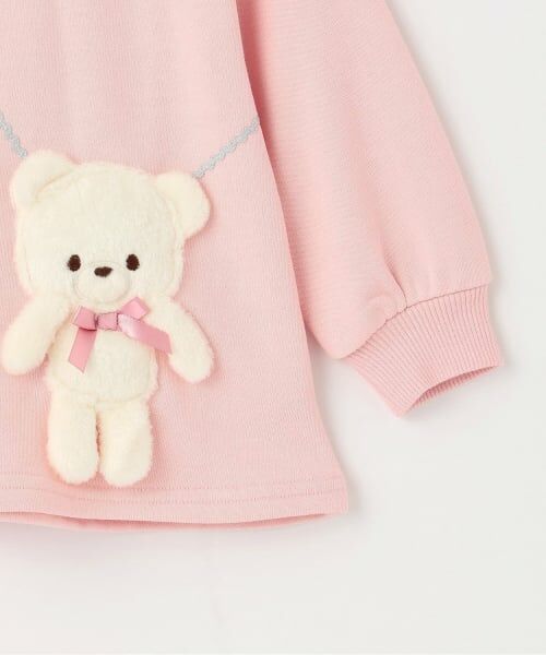 Pupil House / ピューピルハウス スウェット | 衿つきクマポシェットトレーナー | 詳細3