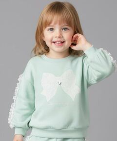 Pupil House / ピューピルハウス スウェット | 【セットアップ対応可】レースりぼんモチーフトレーナー