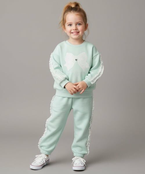 Pupil House / ピューピルハウス スウェット | 【セットアップ対応可】レースりぼんモチーフトレーナー | 詳細10