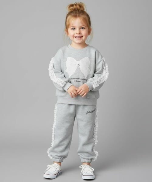 Pupil House / ピューピルハウス スウェット | 【セットアップ対応可】レースりぼんモチーフトレーナー | 詳細12