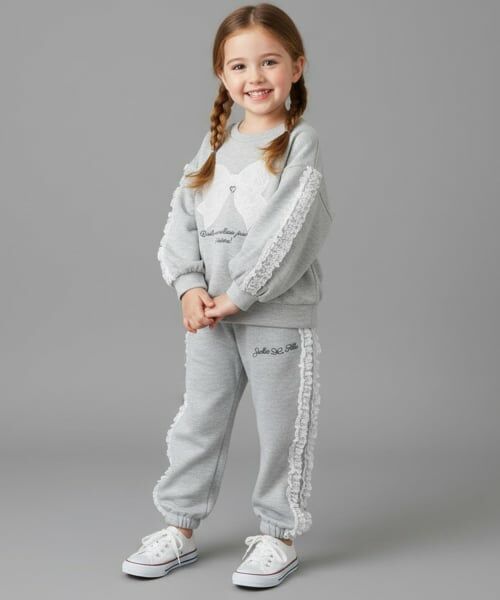 Pupil House / ピューピルハウス スウェット | 【セットアップ対応可】レースりぼんモチーフトレーナー | 詳細13