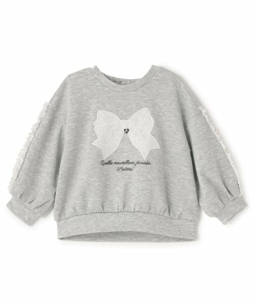 Pupil House / ピューピルハウス スウェット | 【セットアップ対応可】レースりぼんモチーフトレーナー | 詳細8