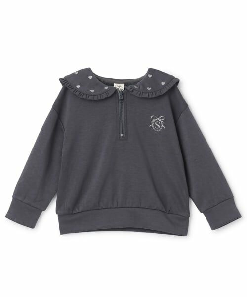 Pupil House / ピューピルハウス Tシャツ | セーラー衿ハーフZIP | 詳細6