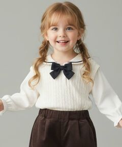 Pupil House / ピューピルハウス Tシャツ | セーラー衿レイヤード風トップス