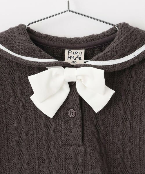 Pupil House / ピューピルハウス Tシャツ | セーラー衿レイヤード風トップス | 詳細2