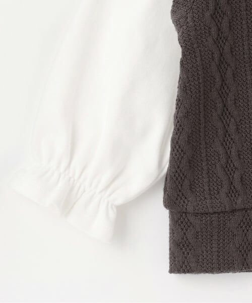 Pupil House / ピューピルハウス Tシャツ | セーラー衿レイヤード風トップス | 詳細4