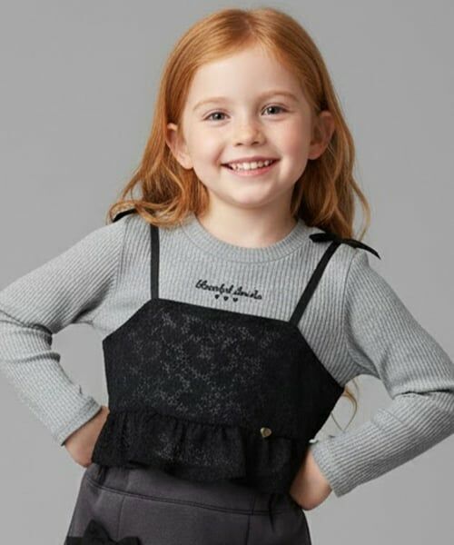 Pupil House / ピューピルハウス Tシャツ | ビスチェドッキングＴ（グレー）