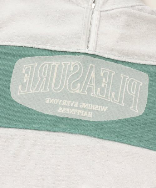 Pupil House / ピューピルハウス スウェット | 【milky coast】裏毛ハーフZIPトレーナー | 詳細4