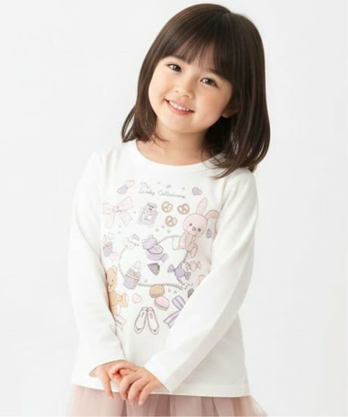 Pupil House / ピューピルハウス Tシャツ | 【990★ITEM】ガーリーモチーフTシャツ（オフ ホワイト）