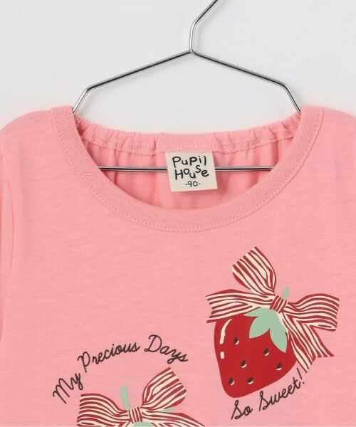 Pupil House / ピューピルハウス Tシャツ | 【990★ITEM】いちご・りぼんTシャツ | 詳細2