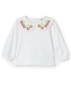 Pupil House / ピューピルハウス シャツ・ブラウス | いちご衿刺しゅうブラウス