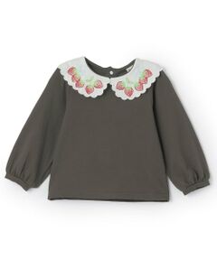 Pupil House / ピューピルハウス シャツ・ブラウス | いちご衿刺しゅうブラウス