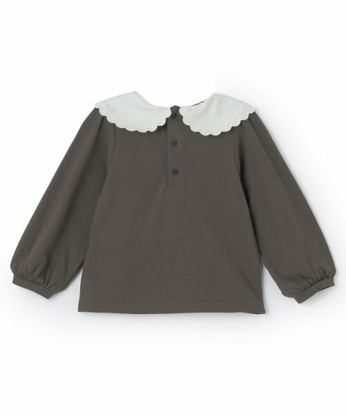 Pupil House / ピューピルハウス シャツ・ブラウス | いちご衿刺しゅうブラウス | 詳細1