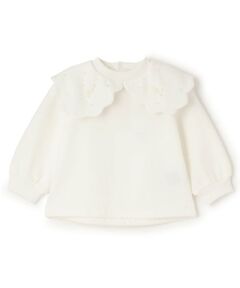 Pupil House / ピューピルハウス スウェット | 裏起毛スカラップ衿トレーナー