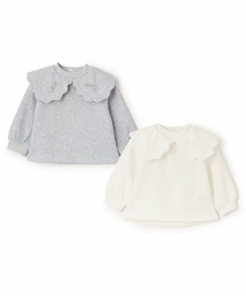 Pupil House / ピューピルハウス スウェット | 裏起毛スカラップ衿トレーナー | 詳細6