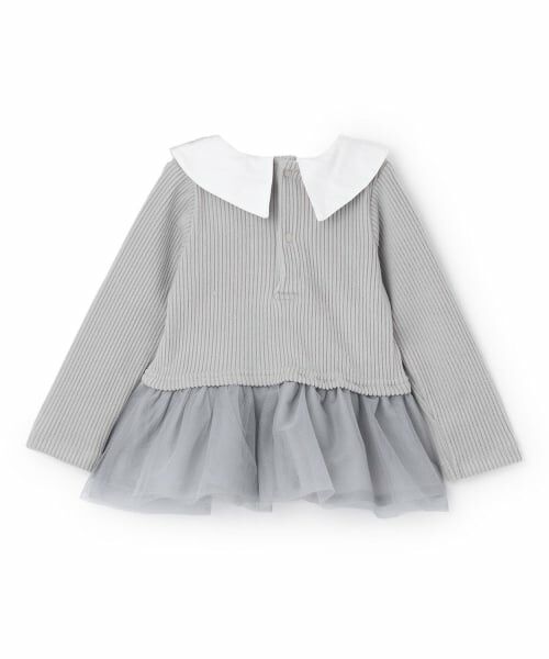 Pupil House / ピューピルハウス Tシャツ | 音符刺しゅうドッキングトップス | 詳細1