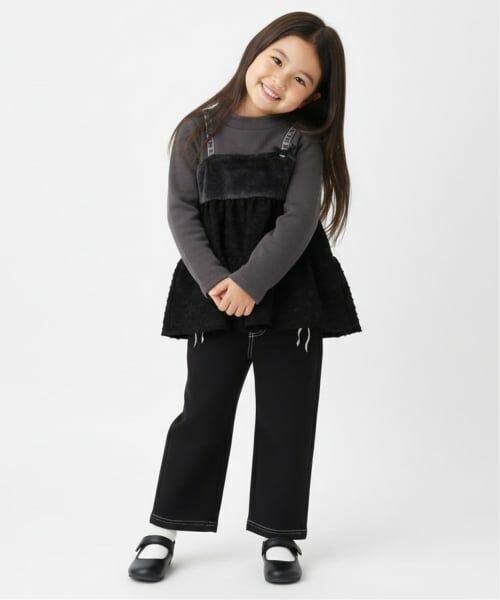 Pupil House / ピューピルハウス Tシャツ | ファー切り替えビスチェ風ドッキングトップス | 詳細12