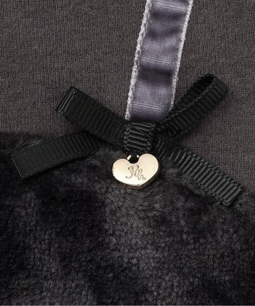 Pupil House / ピューピルハウス Tシャツ | ファー切り替えビスチェ風ドッキングトップス | 詳細3