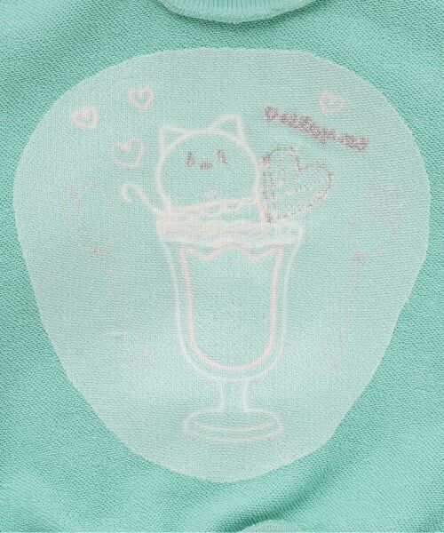 Pupil House / ピューピルハウス スウェット | ネコパフェモチーフ肩フリルトレーナー | 詳細4